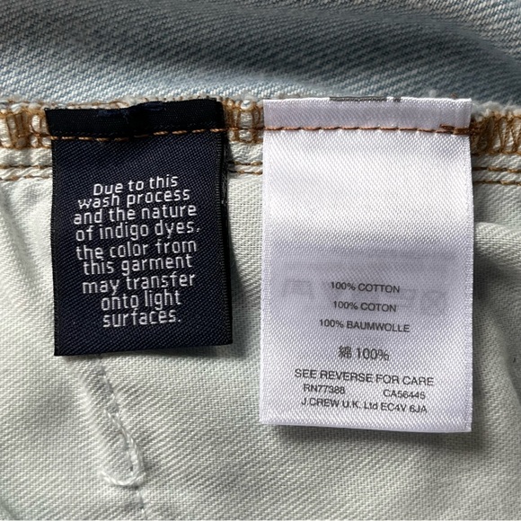 NWT J Crew Point Sur Straight Leg Light Wash Jeans size 27P - Picture 11 of 13